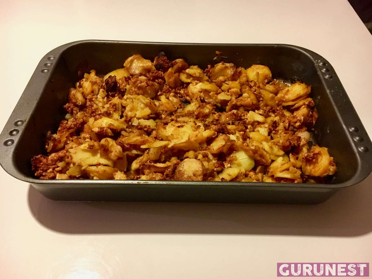 Kartoffel-Musaka nach bosnischer Art vegan à la gurunest