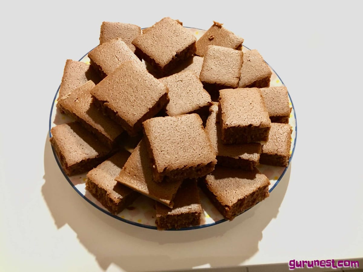 Lebkuchen-Brownies vegan