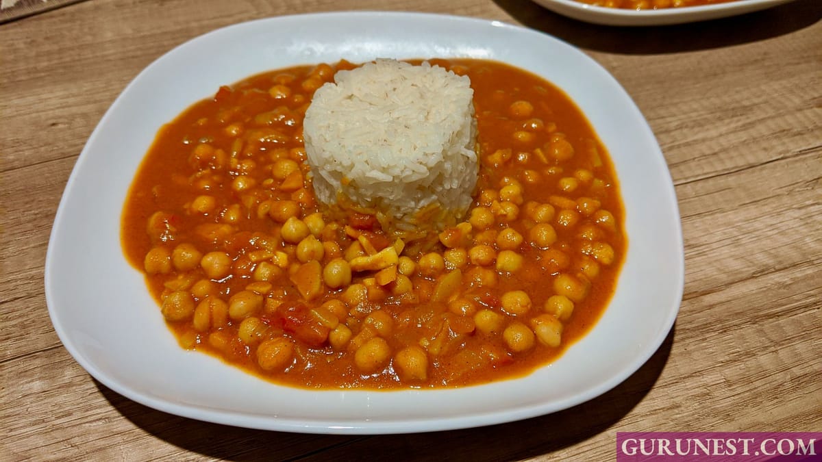 Kichererbsen Curry vegan à la gurunest