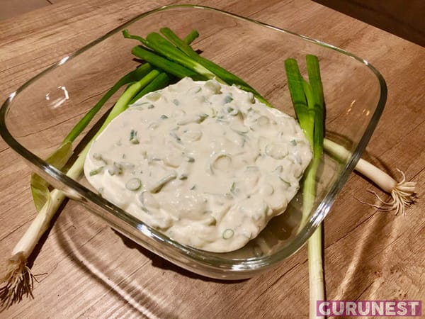 Lauchsalat vegan à la gurunest