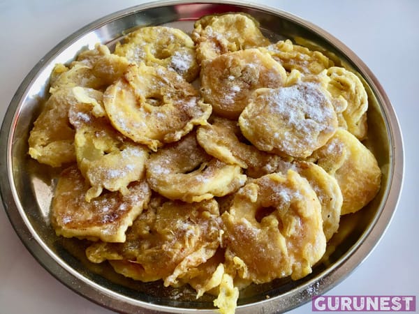 Apfelringe im veganen Teigmantel à la gurunest