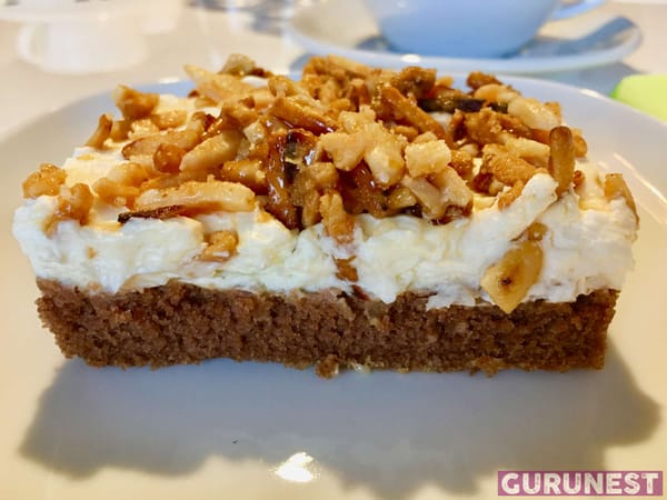 Quark-Mandel-Kuchen vegan à la gurunest