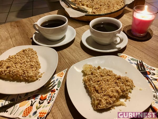 Apfelkuchen vegan und simpel à la gurunest