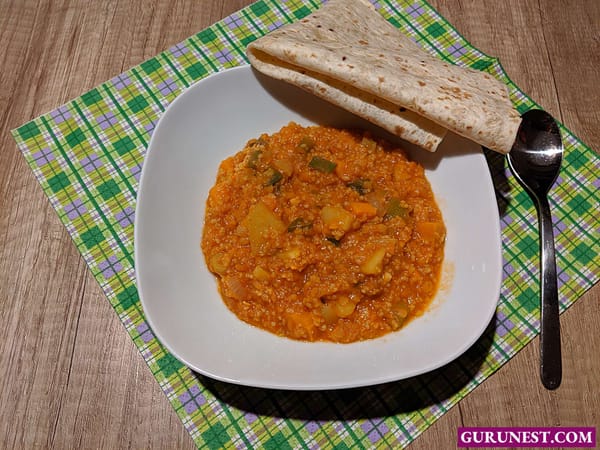 Bosnische Linsensuppe vegan à la gurunest