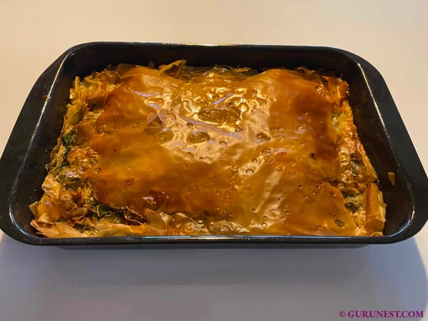 Bosnische Spinatpita vegan à la gurunest