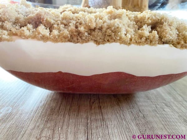 Erdbeer-Rhabarber-Dessert vegan à la gurunest
