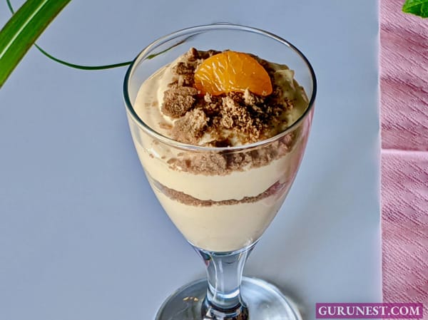 Quark-Mandarinen-Crème vegan à la gurunest