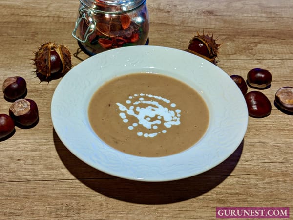 Maronensuppe vegan à la gurunest