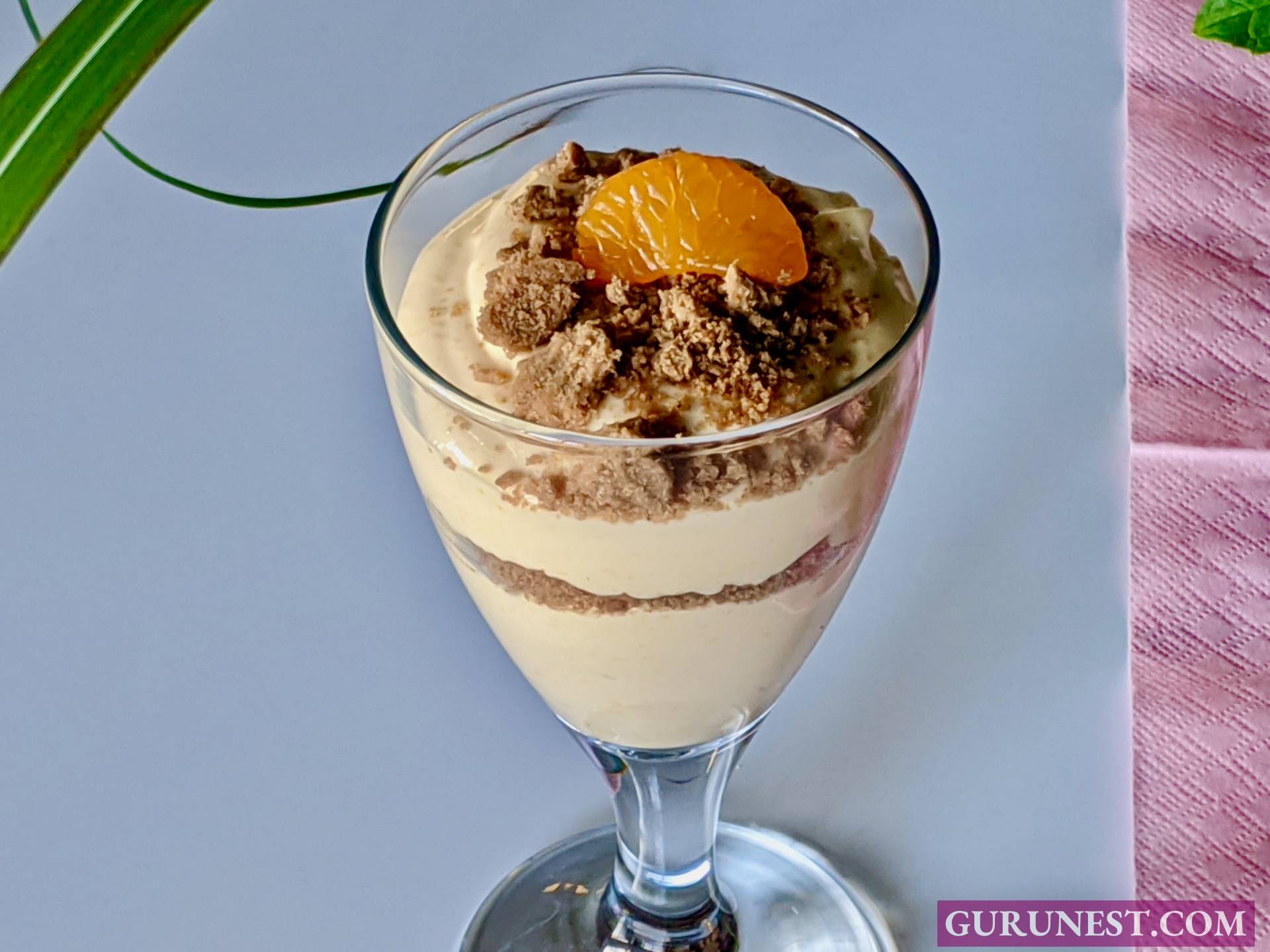 Quark-Mandarinen-Crème vegan à la gurunest - gurunest.com